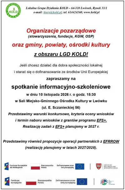 Lwówek: szkolenie dla NGO o unijnych dotacjach