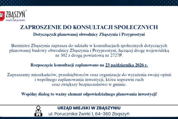 Obwodnica Zbąszynia i Przyprostyni – ruszają konsultacje społeczne
