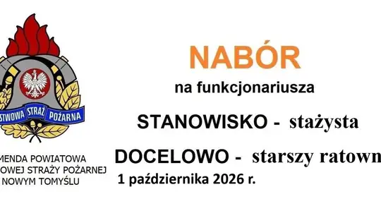 Nowy Tomyśl: trwa nabór do Komendy Powiatowej PSP – szukają starszego ratownika