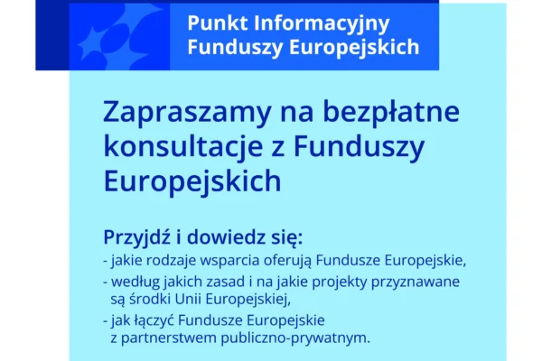 Bezpłatne konsultacje z Funduszy Europejskich w Miedzichowie – 17 listopada 2026