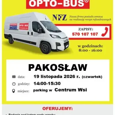 Bezpłatne badania wzroku w Pakosławiu – zapisy trwają